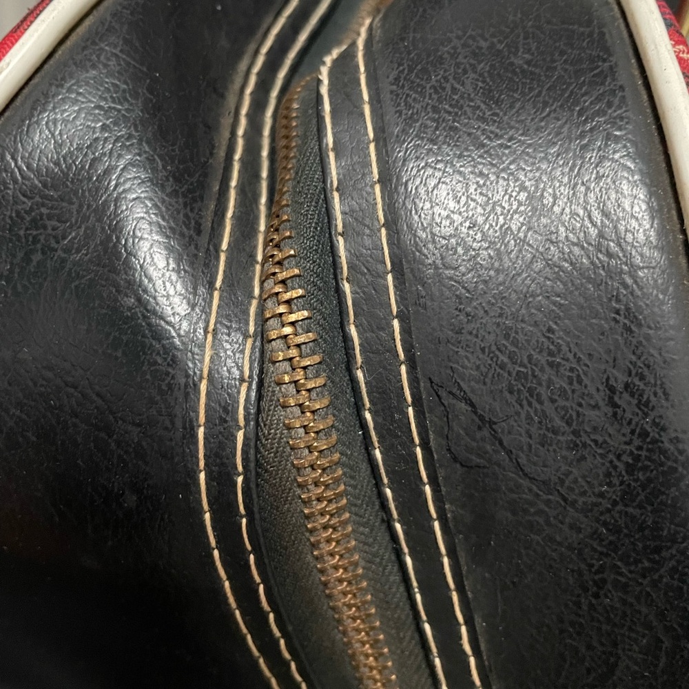 Vintage Leeds Red & Black Plaid Bowling Ball Carrier - Picture 7 of 11